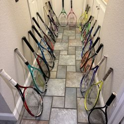 Tennis Rackets for Sale – $10–$50 Each New Grips & Professional Stringing Available