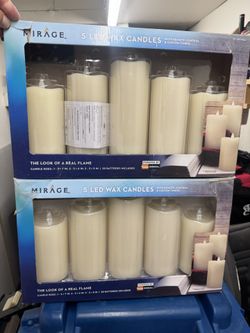 LED Wax Candles (2) Packs Of 5