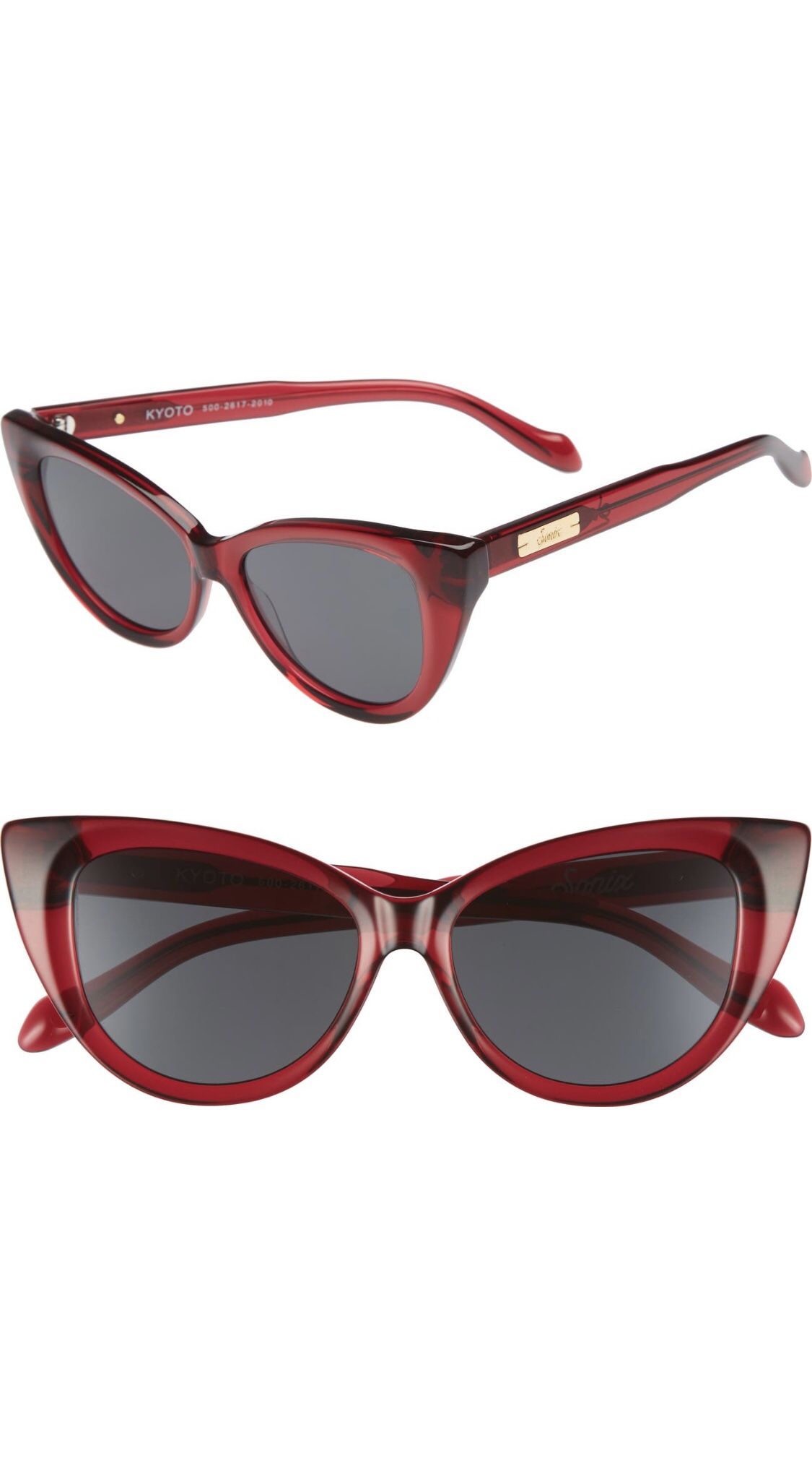 Sonix Kyoto Cat-Eye Sunglasses in Crimson Red NWOT Sonix™ Kyoto — Limited Edition | Sonix main image 4