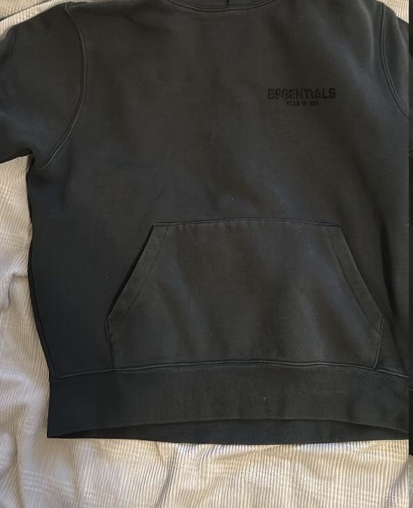 Green Black Essentials hoodie size Small