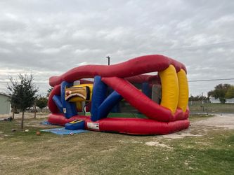 Inflatable bouncy football/soccer stadium