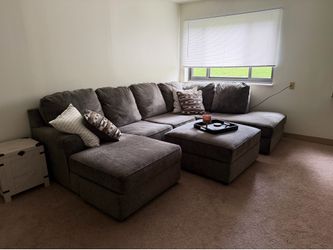 Gray Sectional Couch Sofa