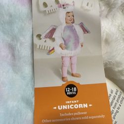 Baby Plush Unicorn Halloween Costume Pullover 12-18 M - Hyde & EEK! Dress-Up