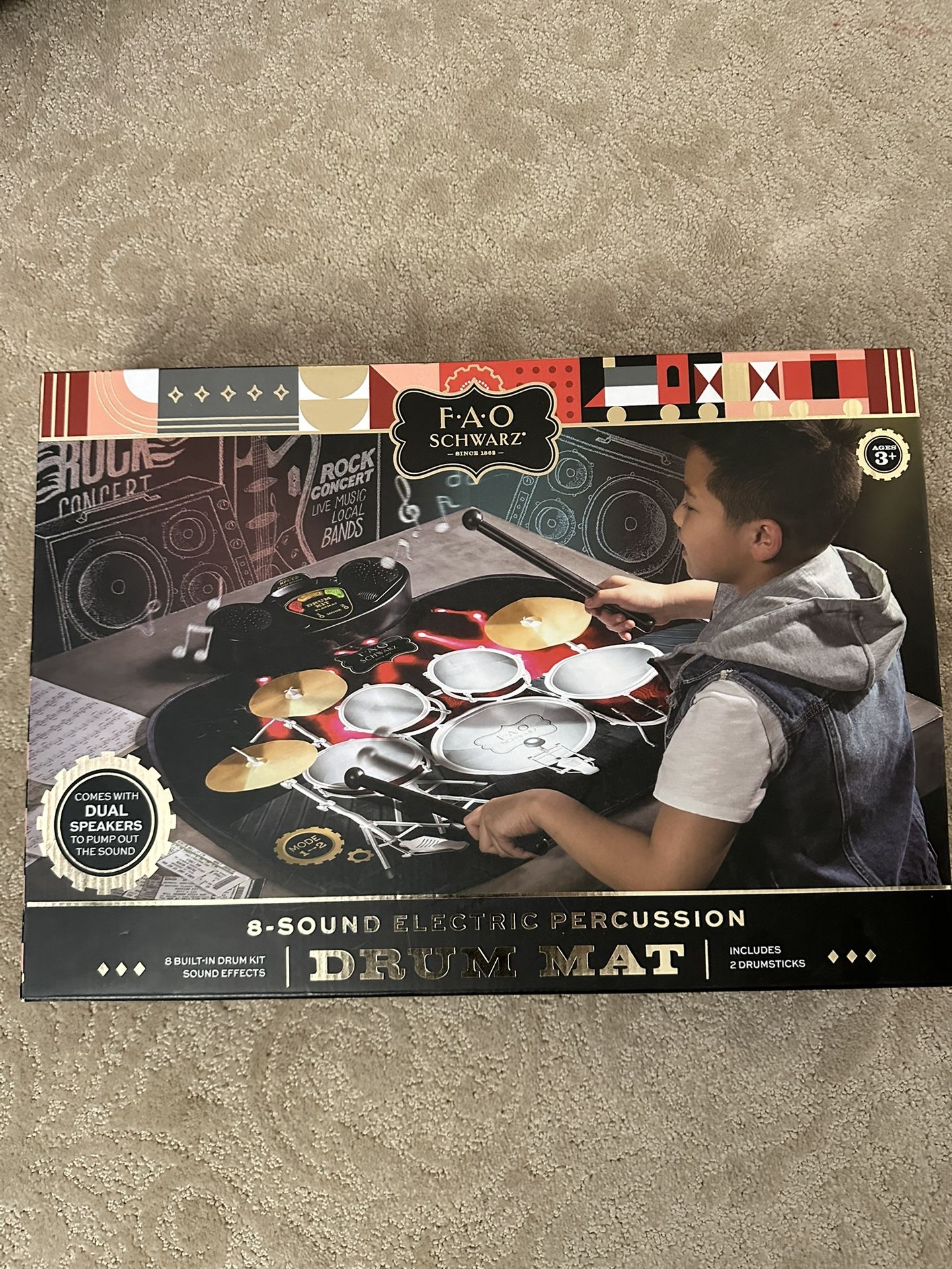 FAO Schwartz Drum Mat