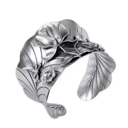 Lotus Flower Bangle Silver 925