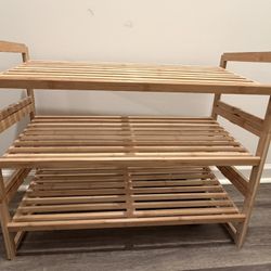Bamboo Shoe Rack