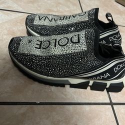 Authentic Dolce Gabbana Black Rhinestones 