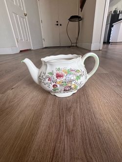 Vintage Floral Ceramic Teapot