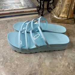REEF Sandals Womens Size 10 Vista Hi-Energy Blue Slip On Slide Comfort NEW