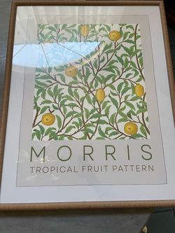 Morris Tropical Fruit Pattern Framed Art Print