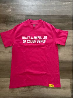 Awful Lot Of Cough Syrup T-Shirt, Scans, Size Medium.