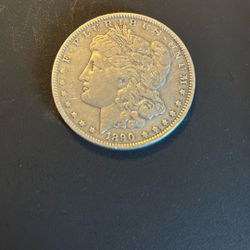 1890 O Morgan Silver Dollar