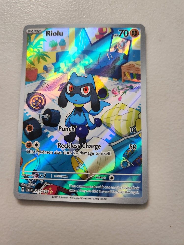 Pokemon Card- Riolu Full Art