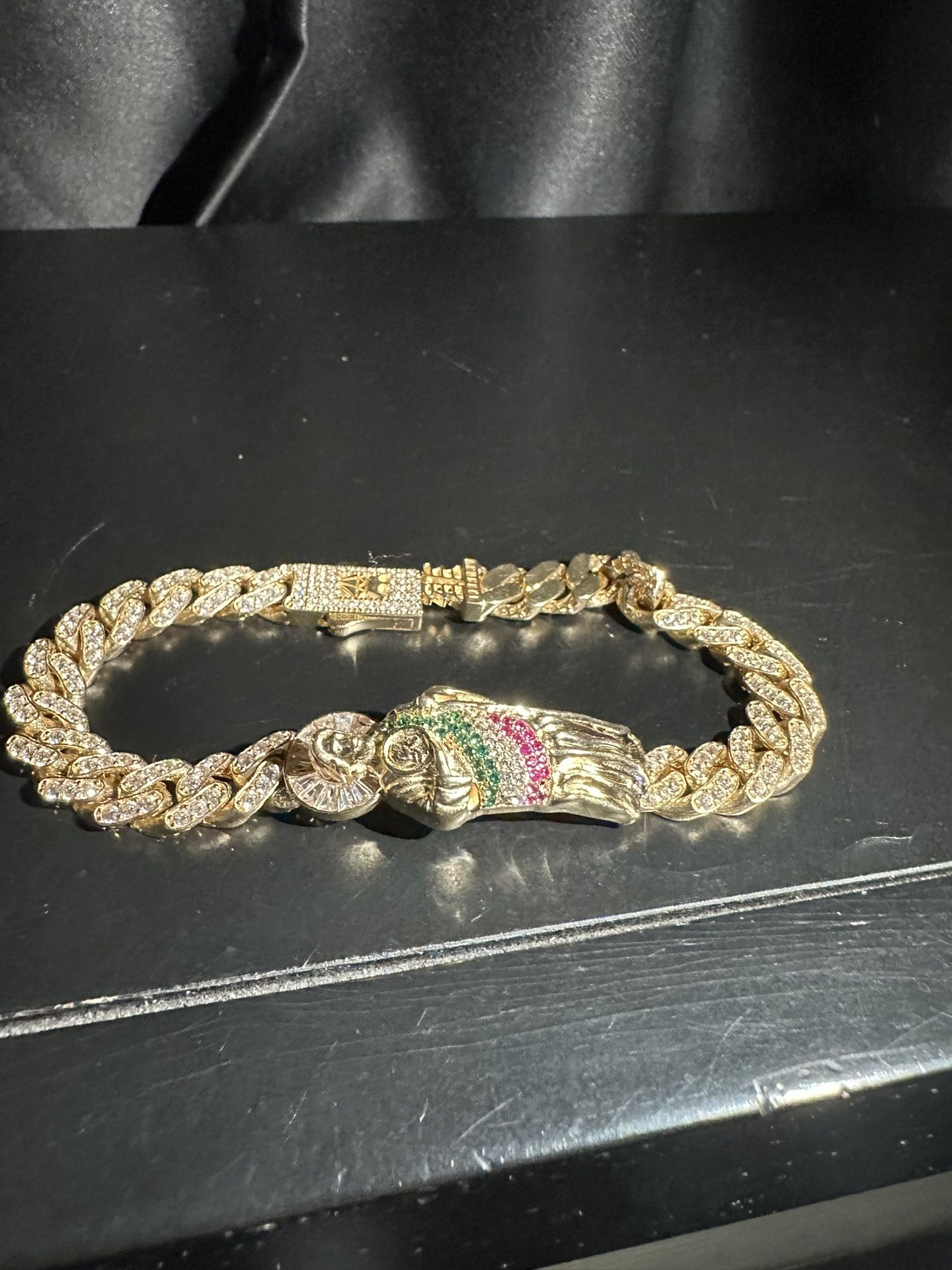 14kt Gold San Judas Bracelet (Not plated)
