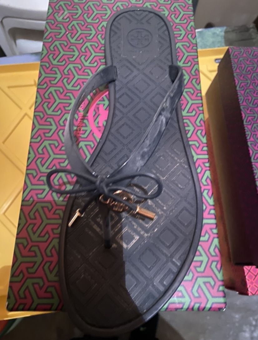 Tory Burch Navy Sandal Size 10