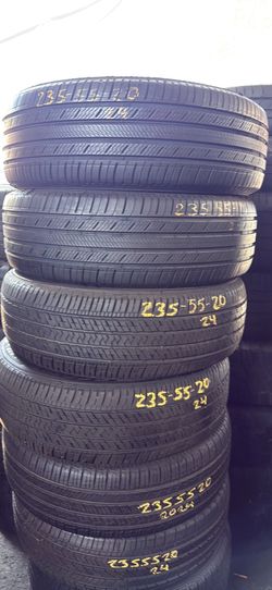 20” tires semi new 235/55/20 with free installation $80 each