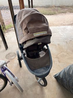 Adult bikes,1 kid bike, 1 jogging stroler.