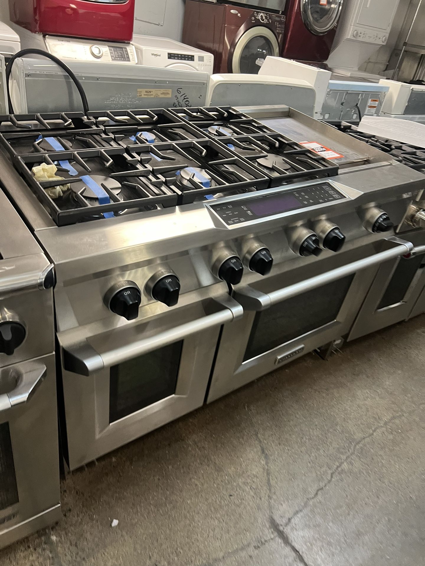 Kitchenaid 48” Dual Fuel Gas Range Stainless Steel 
