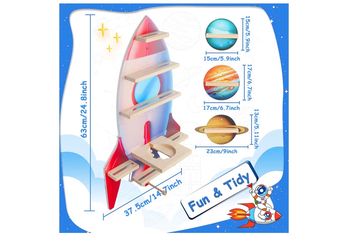 Tonie Wall Mounted Rocket Shelf