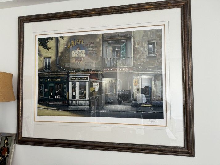 Thomas Pradzynski Signed Lithograph β "Garage St. Antoineβ Limited Edition #199/200