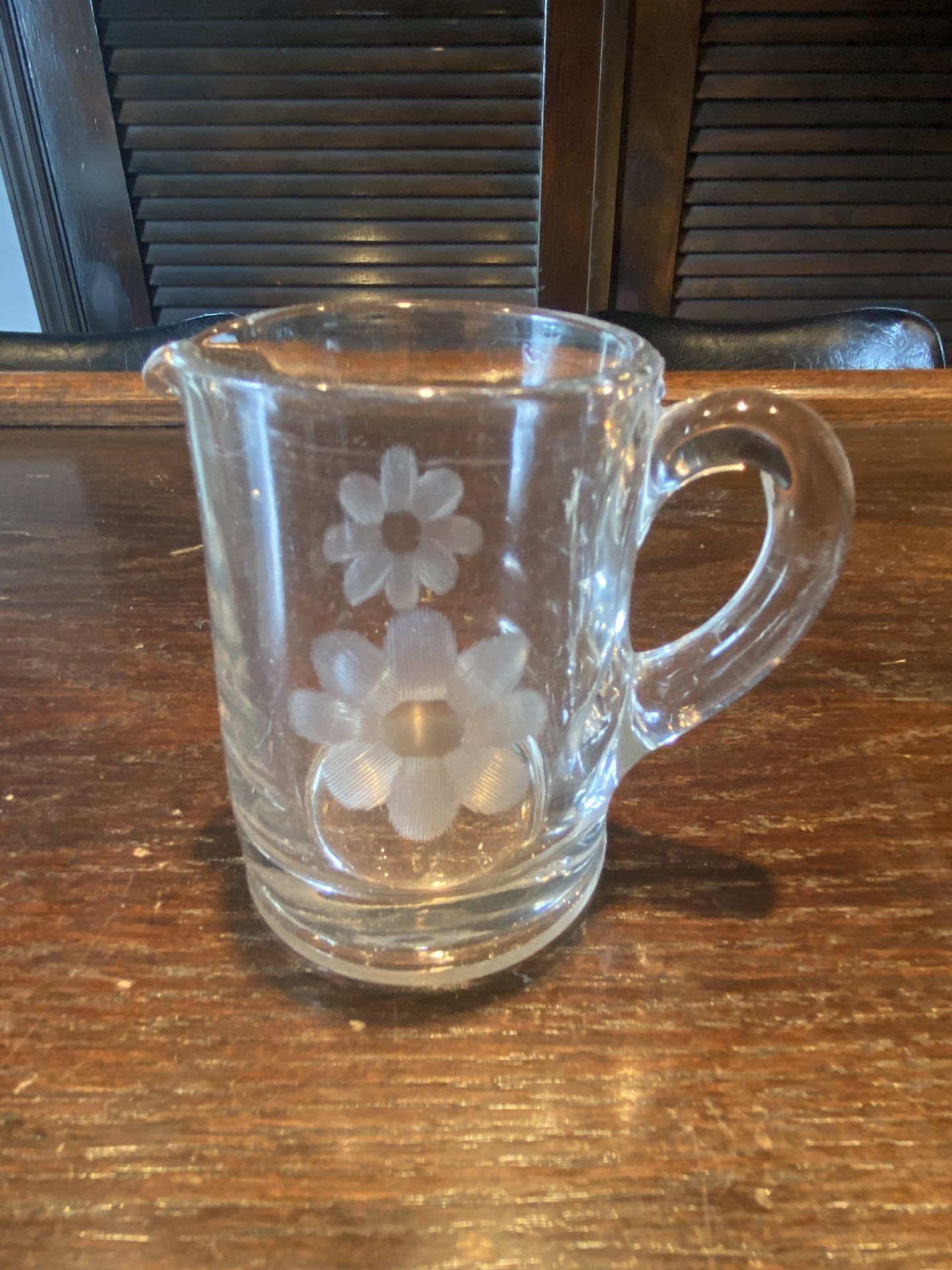 Vintage Cut Glass Creamer