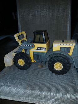 Classic Yellow and Black Tonka Front-End  Loader Toy Truck
