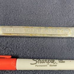 Vintage Fuller 11/16 & 3/4 Open End Wrench  #F24