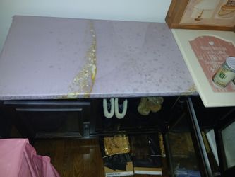 Wood Table With 3 Doors For Storage 