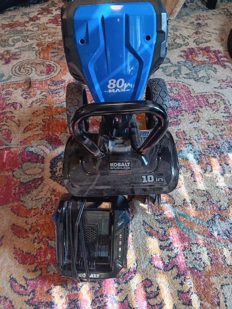 Kobalt 80v Max Brushless 10inch Cordless Cultivator/Tiller