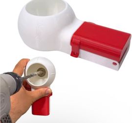 Drill Dust Collector Box 3D Printed Drill Dust Collection Mess-Free Wall Drilling Compatible with Most Drill Bits