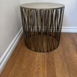 Mid Century Modern Metal Side-Table 
