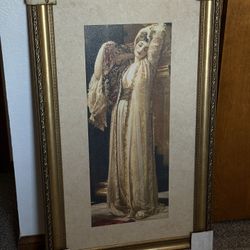 Large Victorian-Style Framed Art – "The Green Turban" by Lord Leighton 28” X 46”
