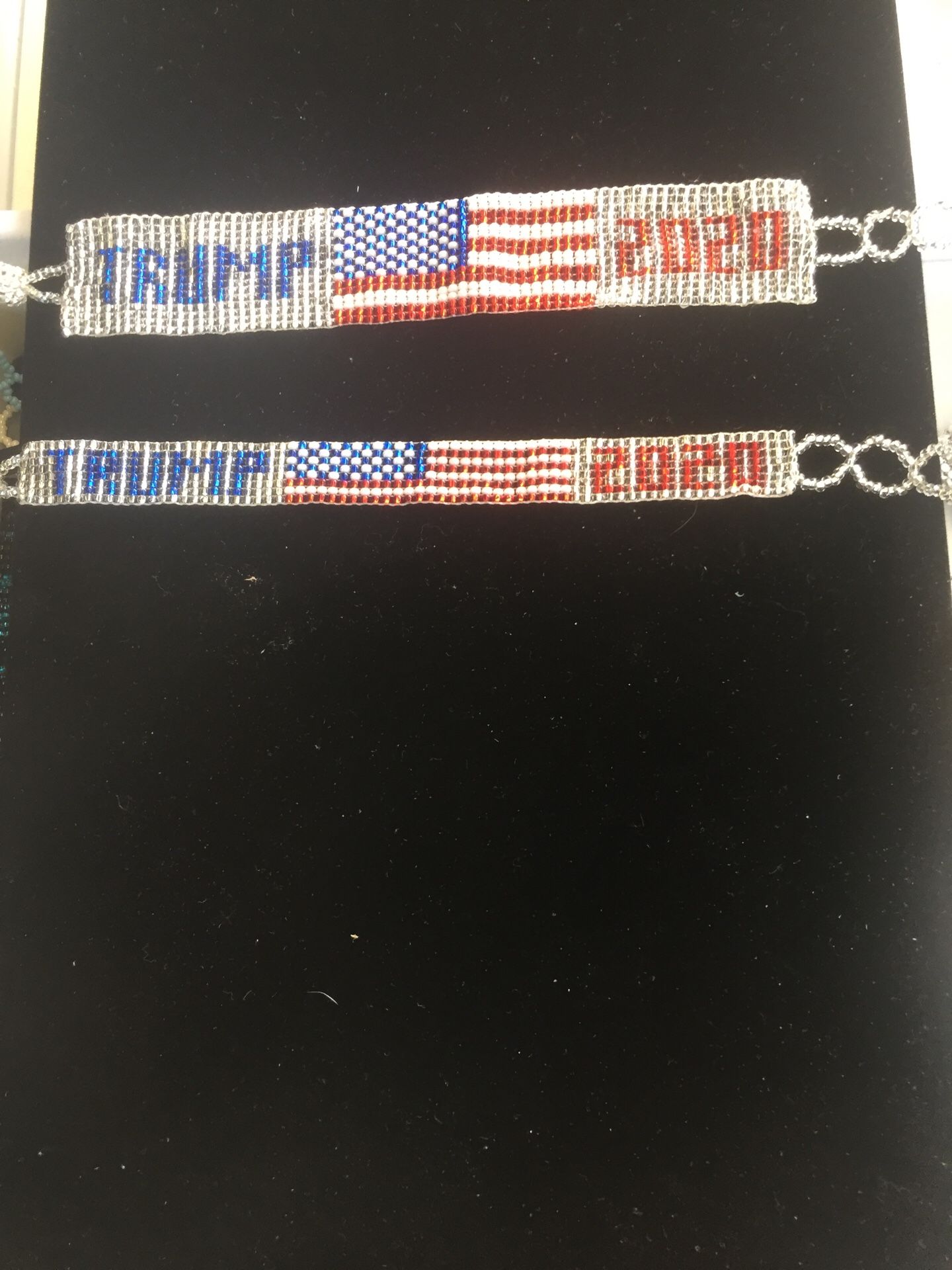 Trump 20/20 handmade glass beads