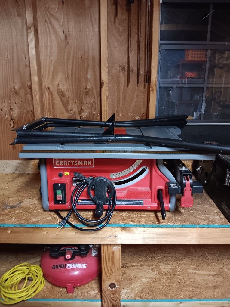 Craftsman Portable Table Saw With Folding Stand