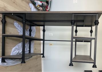 Large industrial/farmhouse style desk