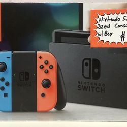 Nintendo Switch 32GB Console W/ Box 