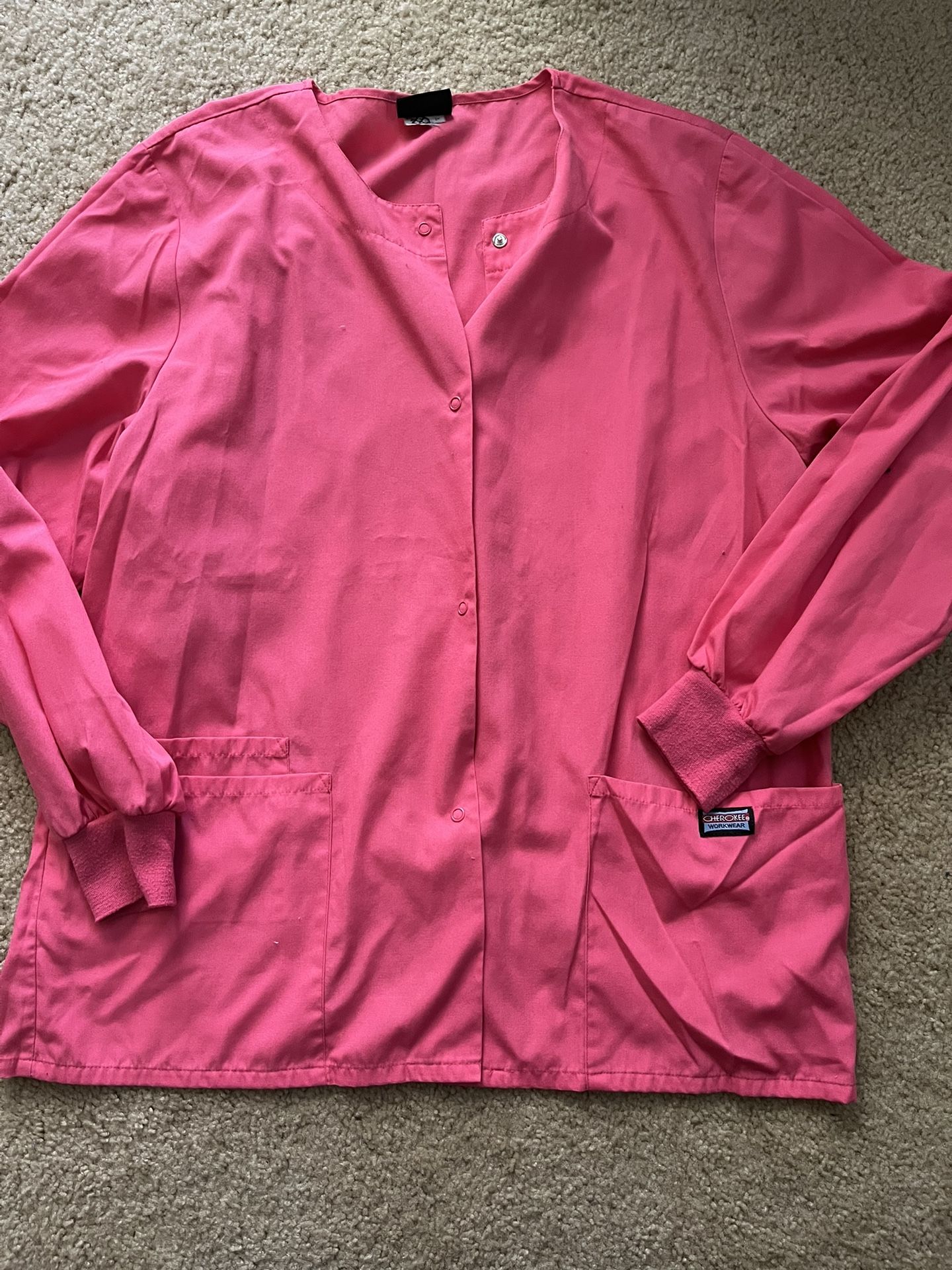 Cherokee Pink Women’s Scrub Jacket
