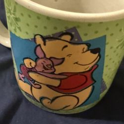Vintage 1997 Sakura Disney Winnie the Pooh Bear and Eeyore Mug Coffee Cup
