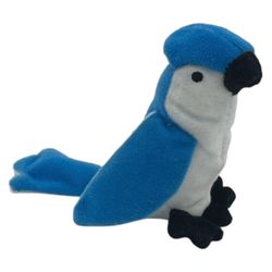 Retired 1998 TY blue jay beanie baby