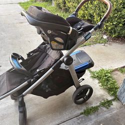 Double Stroller With Free Car seat And Base 