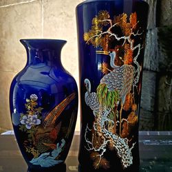 Vintage  Japanese  Kutani  Vases