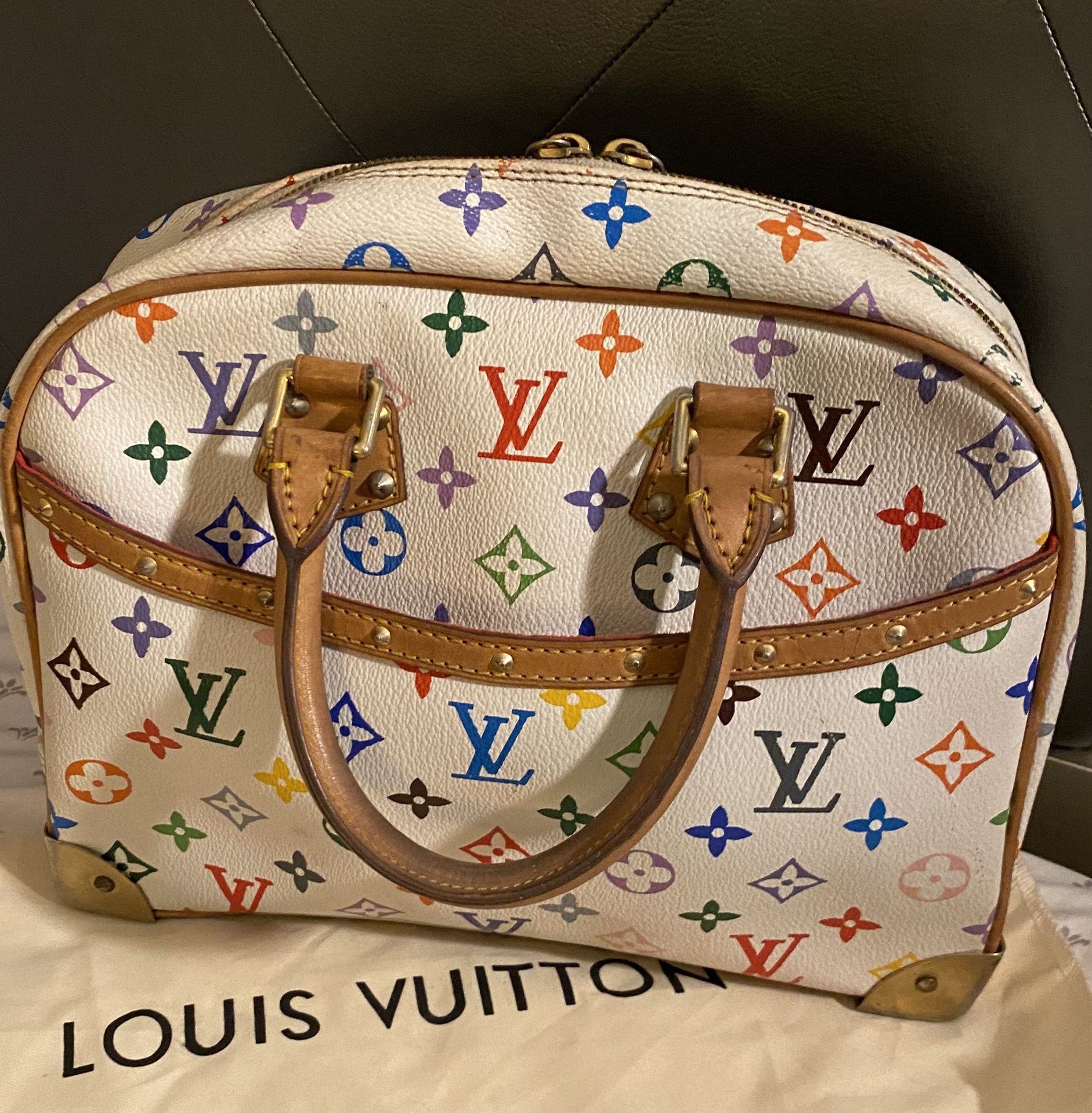Louis Vuitton Trouville White Multicolor Bag Only 900$