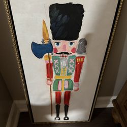 Kirklands Framed Canvas Nutcrackers 
