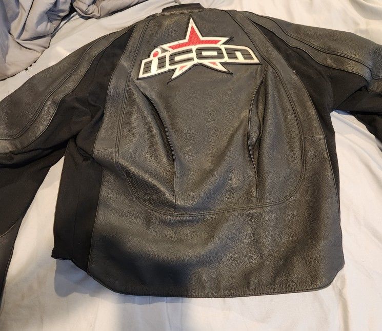 Icon leather merc hero deals jacket