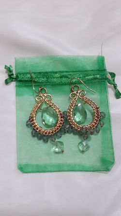 GOLD PLATED, HAND MADE EARRING
