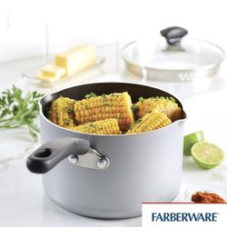 Farberware Cookstart Nonstick Straining Saucepan With Glass Lid, Dishwasher Safe, 3 Quart, Cook, boil or steam your way to your favorite meal and leav