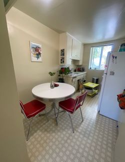 White Table with 2 Chairs