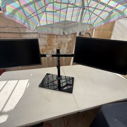 Dual Stand For Computers Screens And monitors