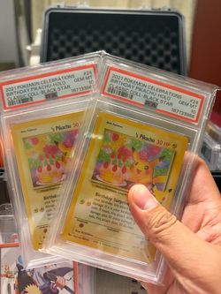 PSA 10 Pokemon Birthday Pikachu Celebrations