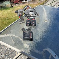 Cable Porter Saw and Drill, 2 18V Batteries & Charger